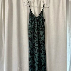 a new day Dark Green Floral Slip Maxi Dress